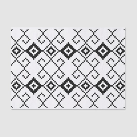 🌿 Ontdek de schoonheid van Tribal Pattern Design Tissuepapier (Voorkant)