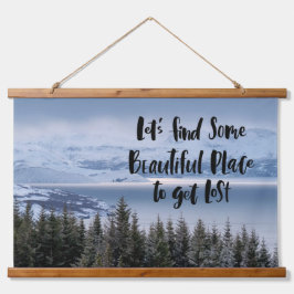 Ontdek de sereniteit hangend wandkleed