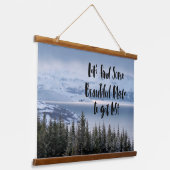 Ontdek de sereniteit hangend wandkleed (Gebogen)