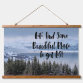 Ontdek de sereniteit hangend wandkleed (Voorkant)