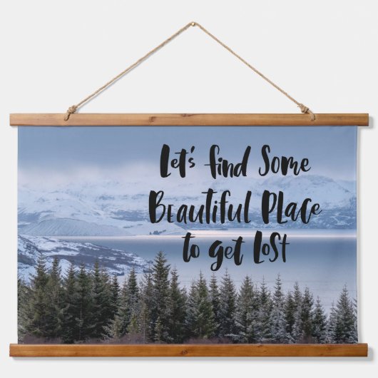 Ontdek de sereniteit hangend wandkleed (Voorkant)