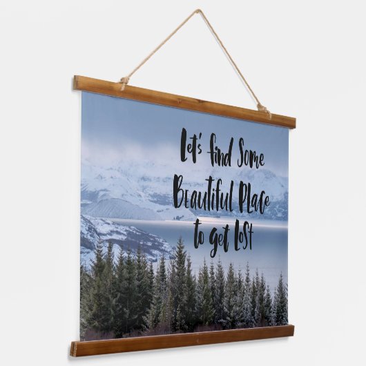 Ontdek de sereniteit hangend wandkleed (Gebogen)