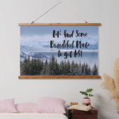 Ontdek de sereniteit hangend wandkleed (Slaapkamer)