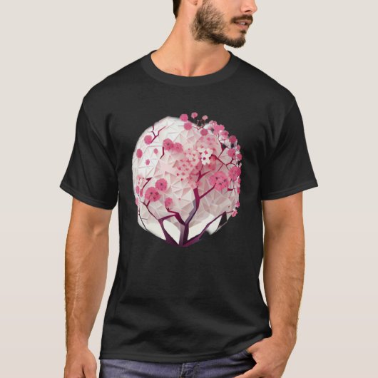 Ontdek de Serenity of Spring met een Cherry Blos T-shirt (Voorkant)