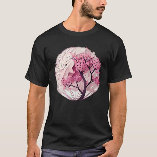 Ontdek de Serenity of Spring met een Cherry Blos T-shirt (Voorkant)