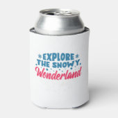 Ontdek de Snowy Wonderland Blikjeskoeler (Blikje Voorkant)