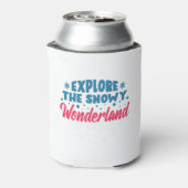 Ontdek de Snowy Wonderland Blikjeskoeler (Blikje Achterkant)