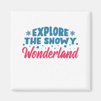 Ontdek de Snowy Wonderland Magneet