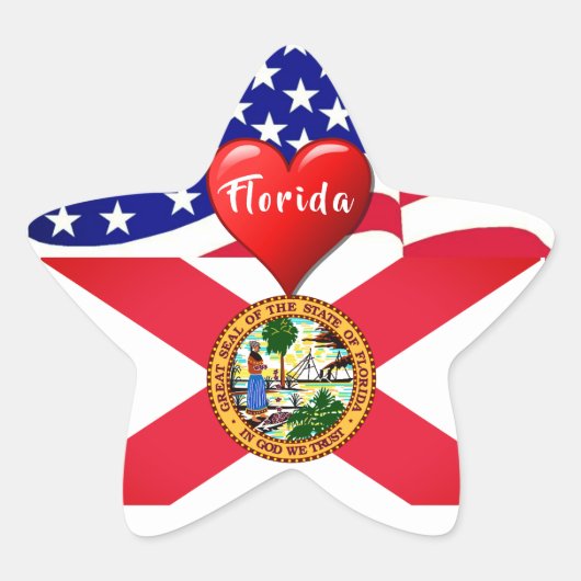 Ontdek de Sticker van Florida (Voorkant)