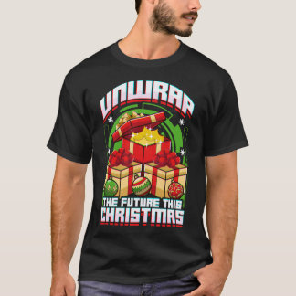 Ontdek de toekomst deze kerst t-shirt