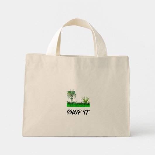 Ontdek de ultieme Canvas tas: stijlvol functioneel Mini Tote Bag (Achterkant)