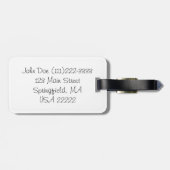 Ontdek de wereld bagagelabel (Achterkant horizontaal)