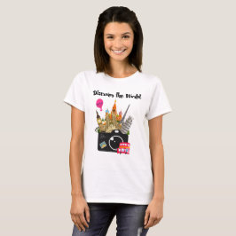 Ontdek de Wereld Europese oriëntatiepunten Reizen T-shirt