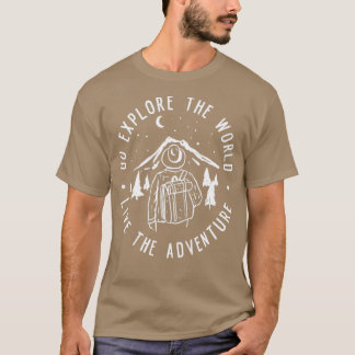 Ontdek de wereld live het avontuur t-shirt