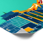 Ontdek de wereld met kleurrijke avonturen poster (Hoek)