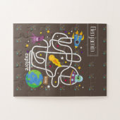 Ontdek de wereld Persoonlijke naam Legpuzzel (Horizontaal)