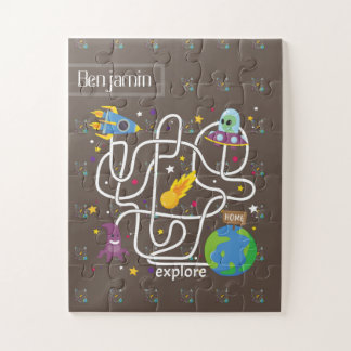 Ontdek de wereld Persoonlijke naam Legpuzzel