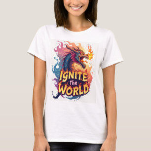 Ontdek de wereld: vet en Inspirerend T-shirt