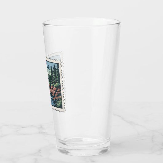 Ontdek de wilde kant van Isle Royale Stamp Glas (Links)