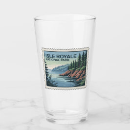 Ontdek de wilde kant van Isle Royale Stamp Glas