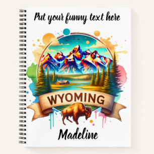 Ontdek de wilde landschappen van Wyoming Notitieboek