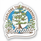 Ontdek de wilde natuur, Colorado Sticker (Voorkant)