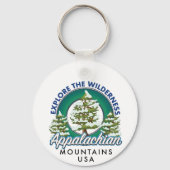 Ontdek de Wilderness Appalachian Mountains trave Sleutelhanger (Voorkant)