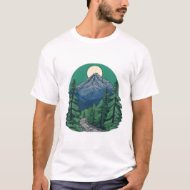 Ontdek de wildernis: bergavontuur en Natuur T-shirt
