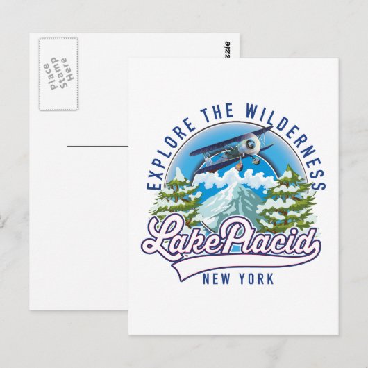 Ontdek de wildernis, de placid van het meer briefkaart (Voorkant / Achterkant)