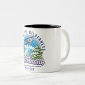 Ontdek de wildernis, de placid van het meer tweekleurige koffiemok (Voorkant rechts)