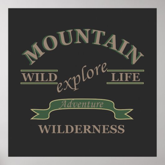 Ontdek de wildernis explorer poster (Voorkant)