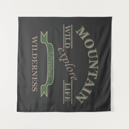 Ontdek de wildernis explorer wandkleed (Voorkant (horizontaal))