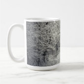 Ontdek de winterse bospaden koffiemok (Links)