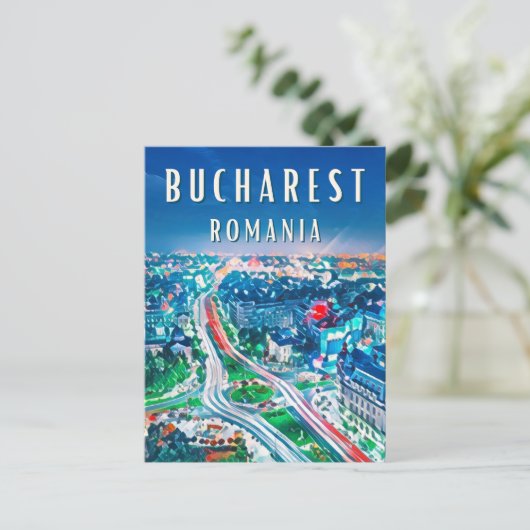 Ontdek de wonderen van Boekarest Briefkaart (Staand voorkant)