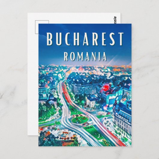 Ontdek de wonderen van Boekarest Briefkaart (Voorkant / Achterkant)