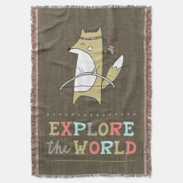 Ontdek de World Boho Fox Kinder Deken