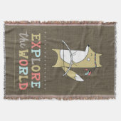 Ontdek de World Boho Fox Kinder Deken (Voorkant)