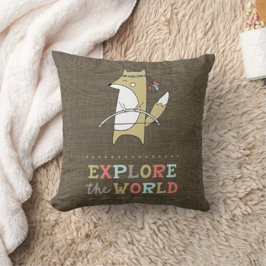Ontdek de World Boho Fox Kinder Kussen (Deken)