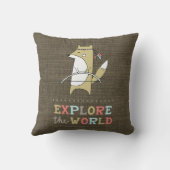 Ontdek de World Boho Fox Kinder Kussen (Achterkant)
