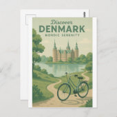 Ontdek Denemarken – Nordic Serenity Briefkaart (Voorkant / Achterkant)