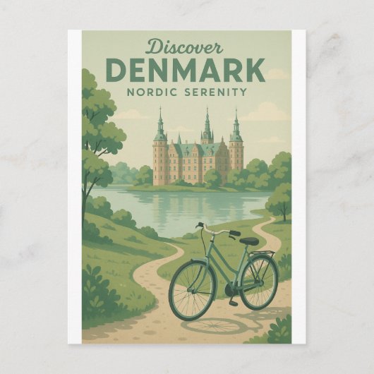 Ontdek Denemarken – Nordic Serenity Briefkaart (Voorkant)
