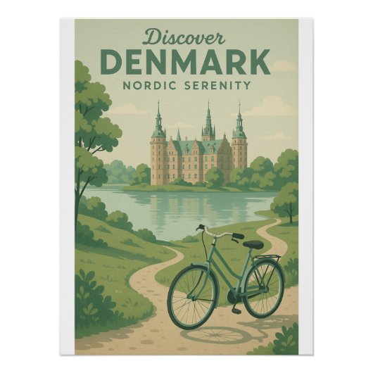 Ontdek Denemarken – Nordic Serenity Perfect Poster (Voorkant)