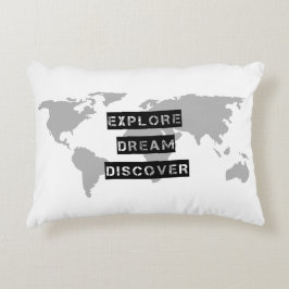 Ontdek Dream ontdek Quote Pillow Decoratief Kussen