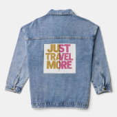 "Ontdek & droom typografie" Denim Jacket (Achterkant)
