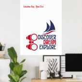 Ontdek droom verken bewerkbaar poster (Thuiskantoor)