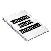 Ontdek droomnotebook notitieboek (Rechterzijde)