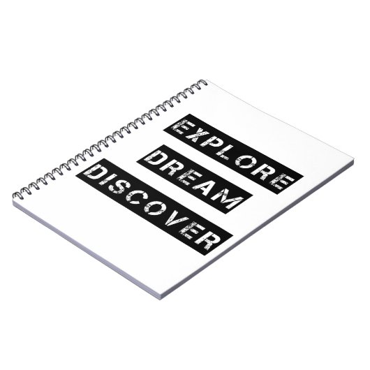 Ontdek droomnotebook notitieboek (Linkerzijde)