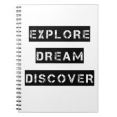 Ontdek droomnotebook notitieboek (Voorkant)