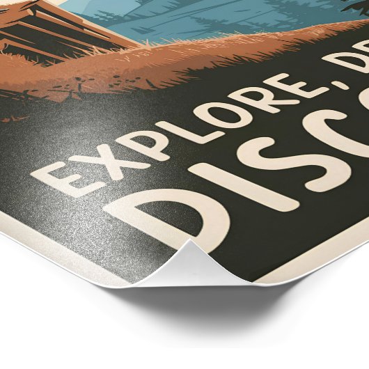 Ontdek droomontdekking foto afdruk (Hoek)