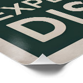 Ontdek droomontdekking perfect poster (Hoek)